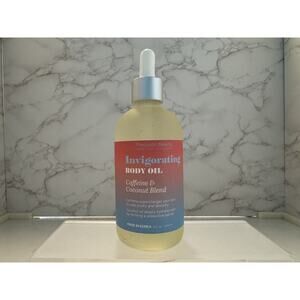 Precision Beauty Caffeine & Coconut Body Oil 236ml Supercharge and Purify, New